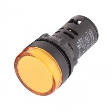 Ενδεικτική Λυχνία LED Φ22 Πόρτα Πίνακα Κίτρινη 24V AD56-22-Y-24